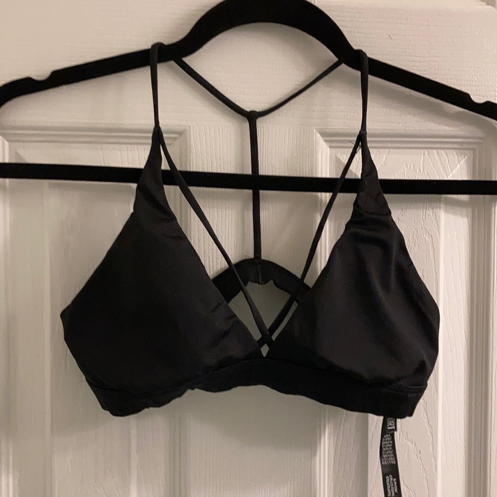 Victoria’s Secret Sport black strappy sports bra